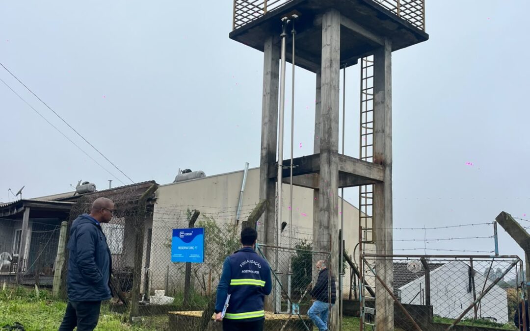 Agesan-RS inspeciona sistemas de água e esgoto em quatro municípios