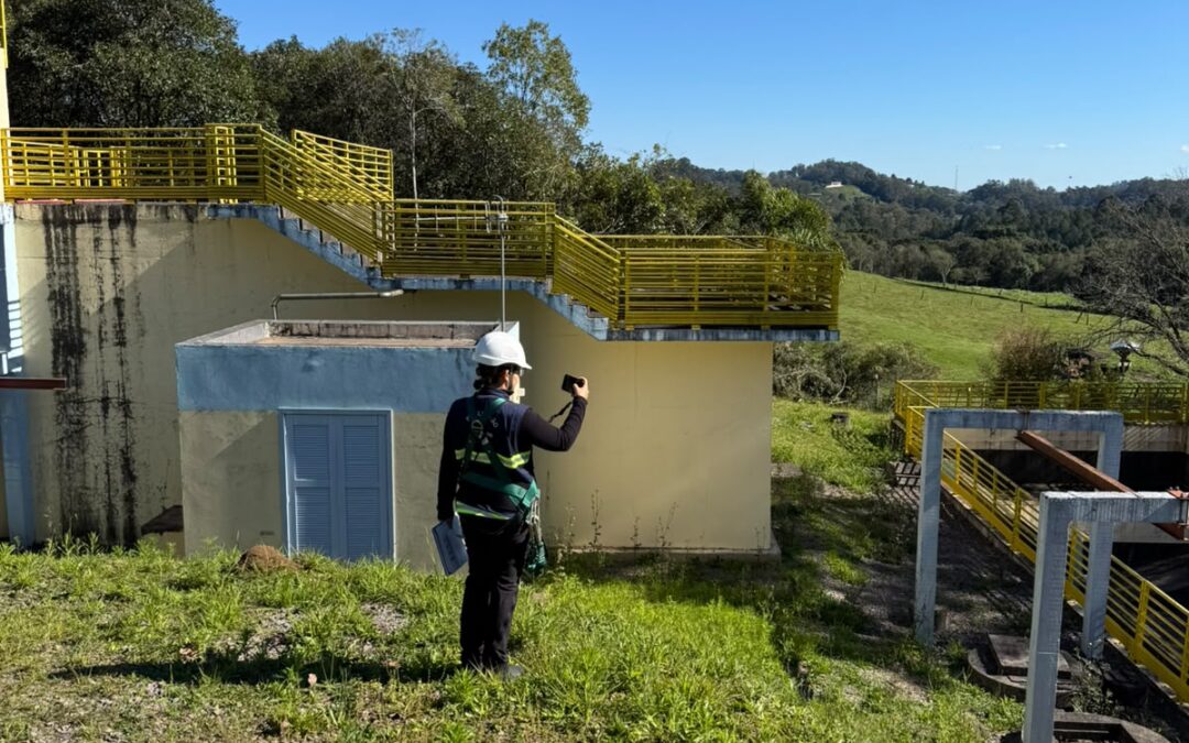 Agesan-RS realiza fiscalização do sistema de abastecimento de água e esgotamento sanitário em dois municípios da Serra Gaúcha