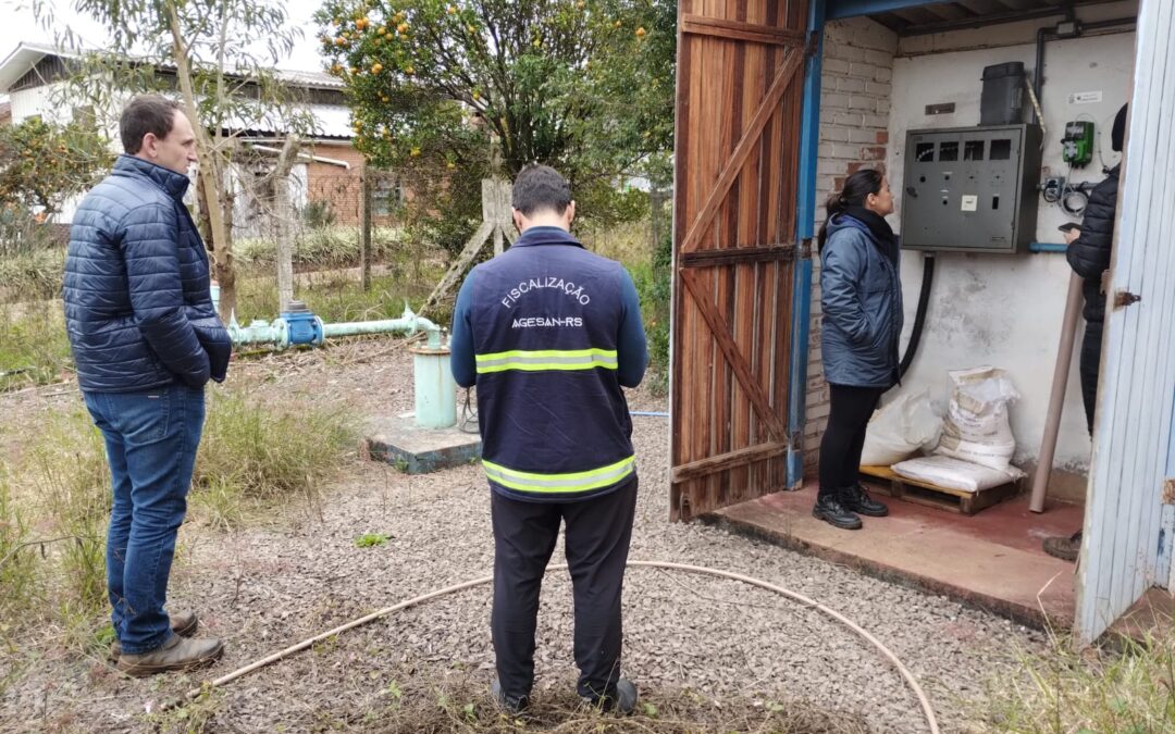 Agesan-RS fiscaliza sistemas de abastecimento de água na Serra Gaúcha
