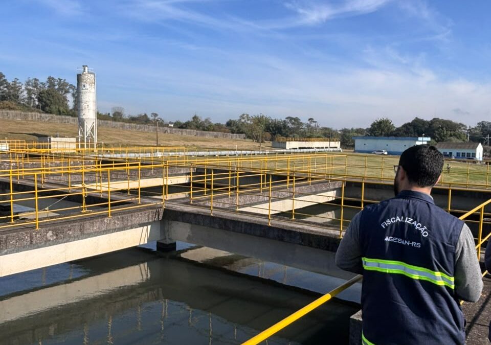 Agesan-RS realiza fiscalização dos serviços de água e esgotamento sanitário em Bagé